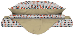 Copripiumino Matrimoniale Double Face con Federe Stampato Sketch