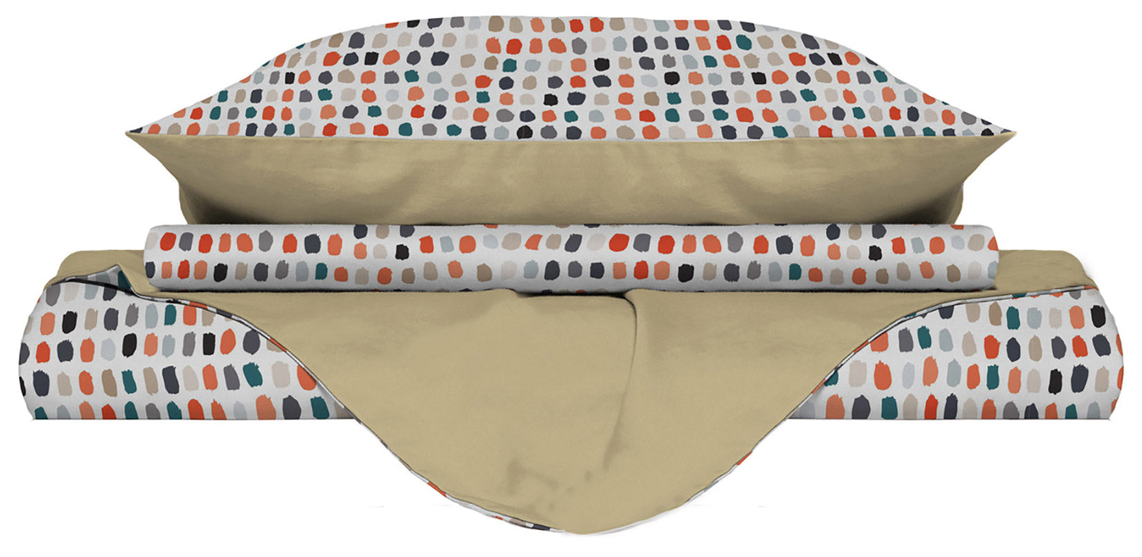 Copripiumino Singolo Double Face con Federe Stampato Sketch