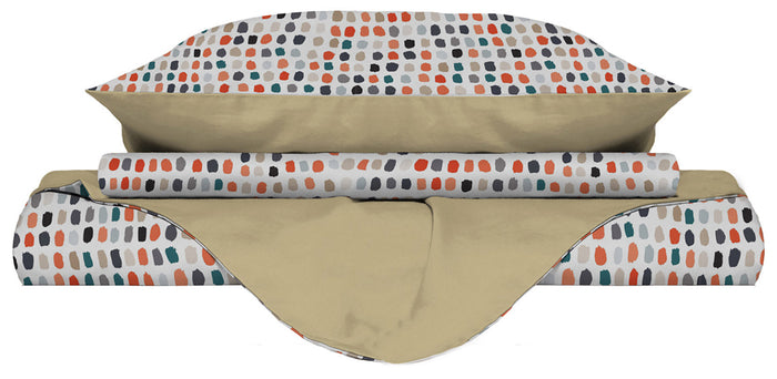 Copripiumino Singolo Double Face con Federe Stampato Sketch