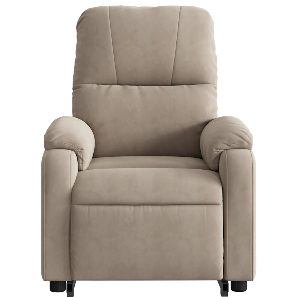 Poltrona Alzapersona Reclinabile Elettrica Tortora Microfibra 3204943