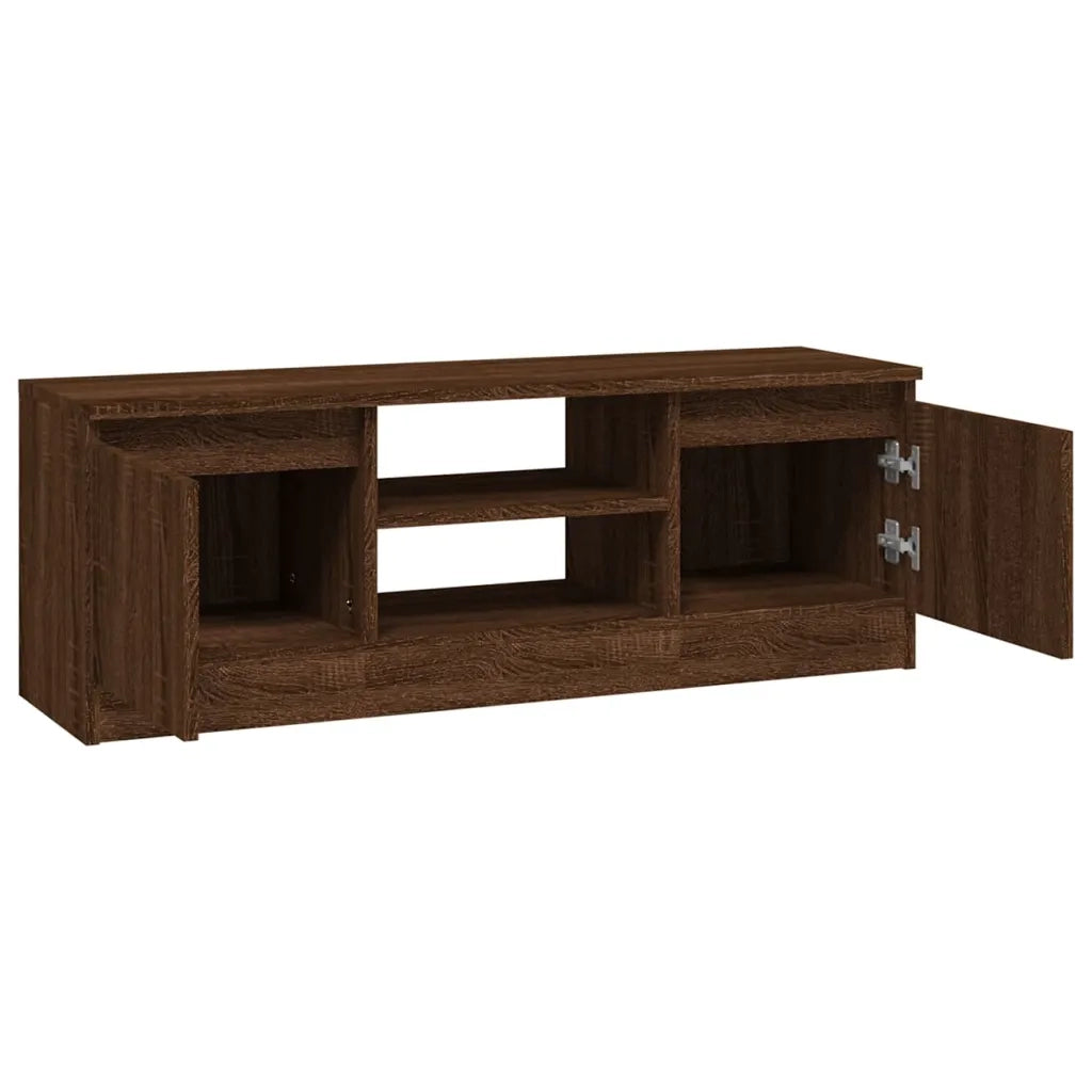 Mobile Porta TV con Anta Rovere Marrone 102x30x36 cm 823357