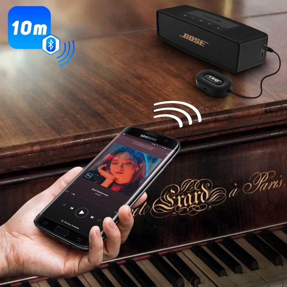 Trade Shop - Ricevitore Musicale Bluetooth X81 Per Auto Speaker Aux Jack Vivavoce Wireless 3,5mm -