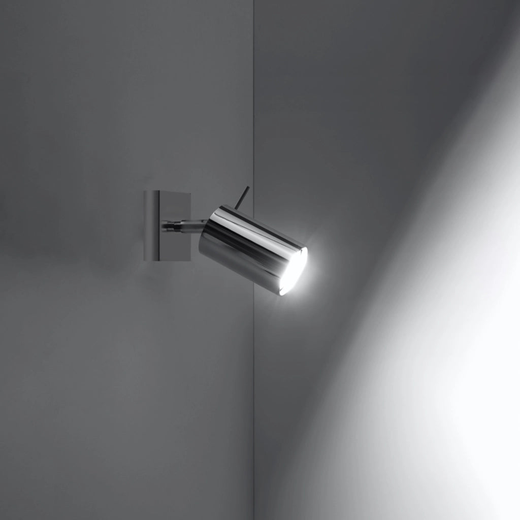 Applique Pure Lume Torque 1 luce cromo GU10 dimmerabile