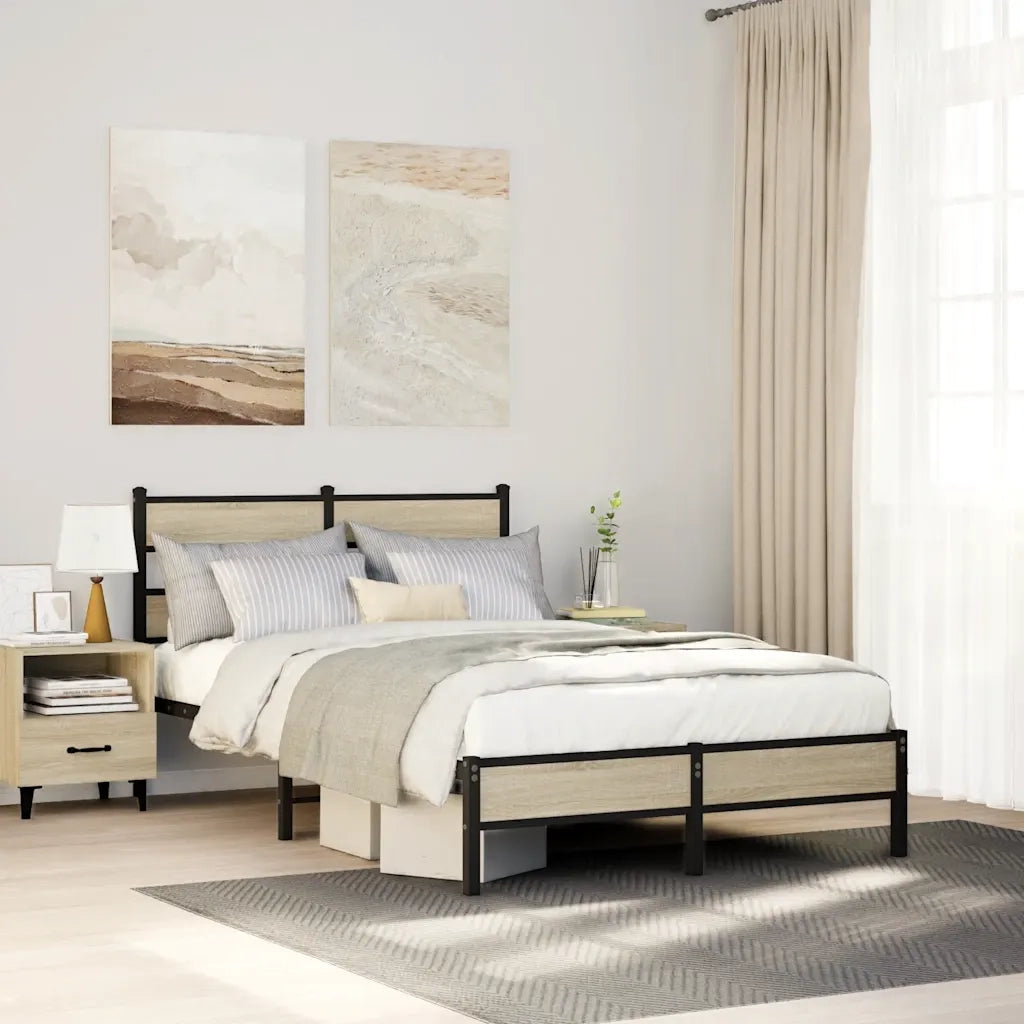 Giroletto senza Materasso Rovere Sonoma 120x190cm in Truciolato 4017251