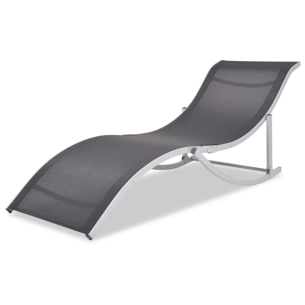 Lettini da Sole Pieghevoli 2 pz in Alluminio e Textilene cod mxl 6551