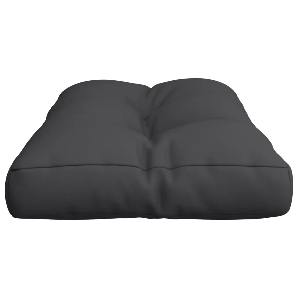 Cuscino per Pallet Nero 70x40x12 cm in Tessuto