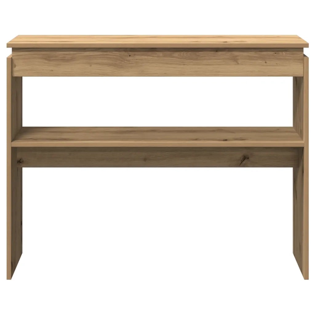 Tavolo Consolle | Tavolo d'Ingresso Rovere Artigianale 102x30x80 cm in Truciolato