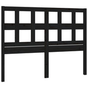 Testiera | Testata per Letto Nera 185,5x4x100cm in Legno Massello di Pino