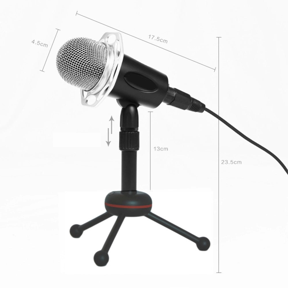 Trade Shop - Microfono A Condensatore Per Trasmissione Registrazione Vocale Conferenze Pc Y10 -