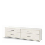 Mobile 4 Cassetti Kit Ossido Bianco cm 179x47x50h - Sarmog