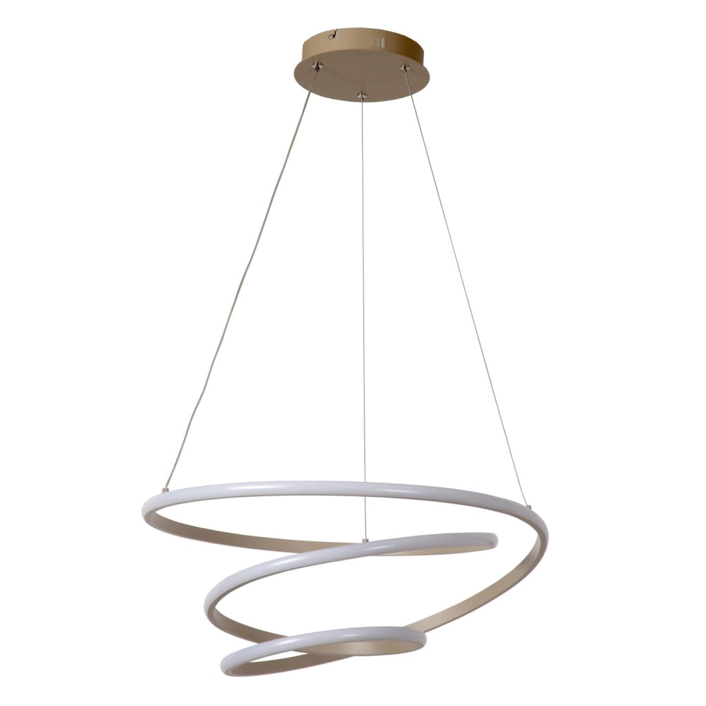 Lampada sospesa LED spirale taupe alluminio ESPIRAL Lucide