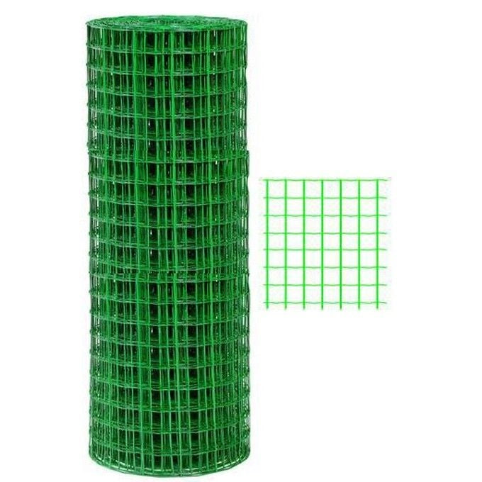 BLINKY 57212 Rete Elettrosaldata Plasticata 51x51 mm 25 metri Altezza 122 cm colore Nero