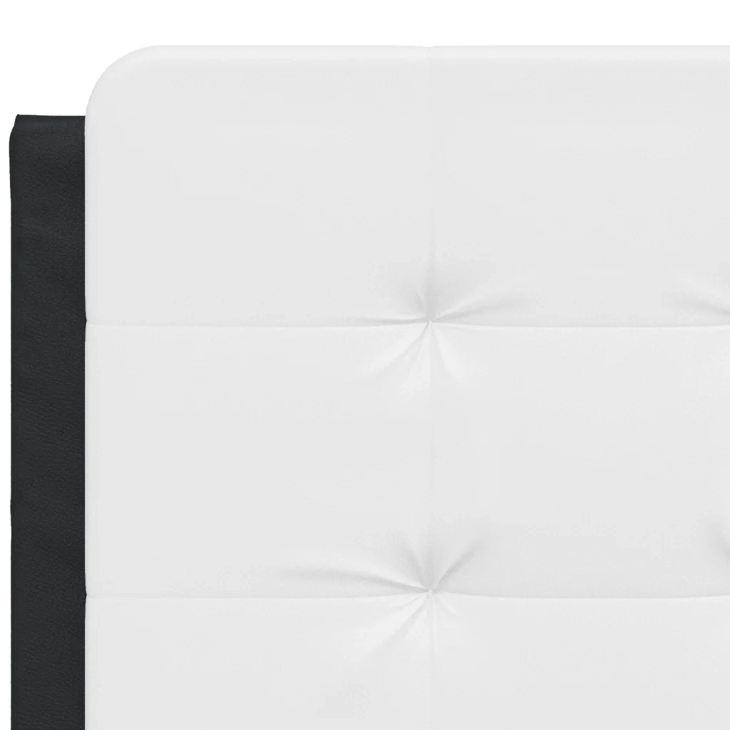 Cuscino Testiera Zadar Bianco e Nero 140 cm in Similpelle CFW2800322