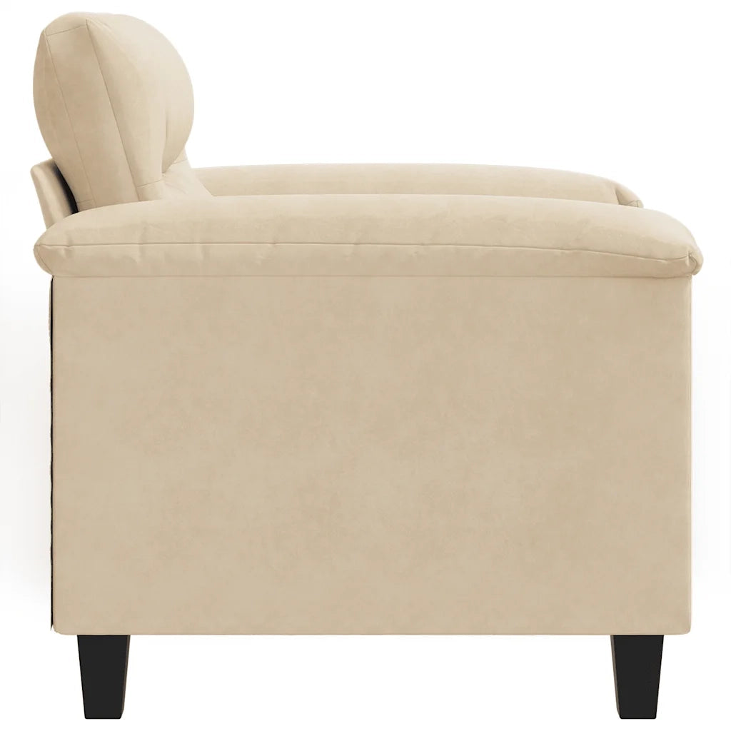 Poltrona-Poltroncina-Divano Sedia Crema 60 cm in Microfibra