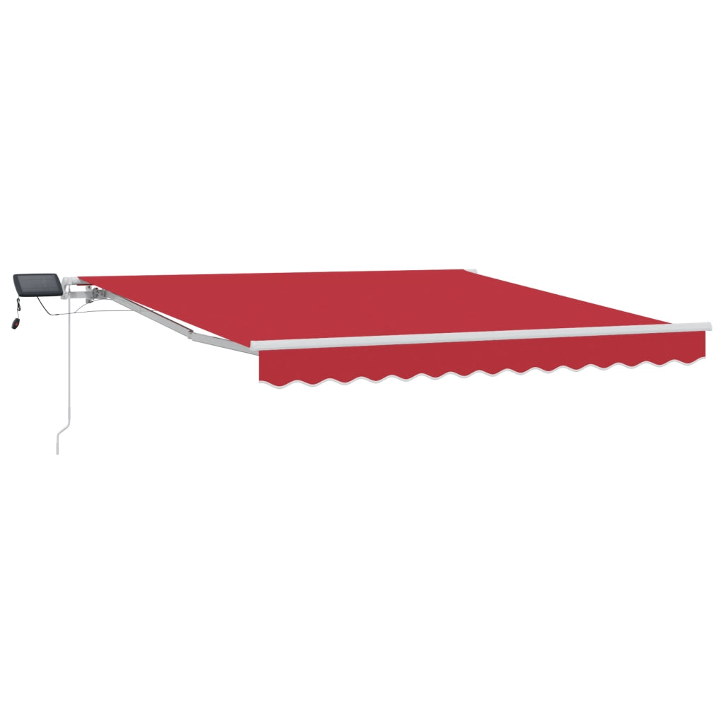 Tenda Retrattile Manuale con LED Rossa 300x250 cm