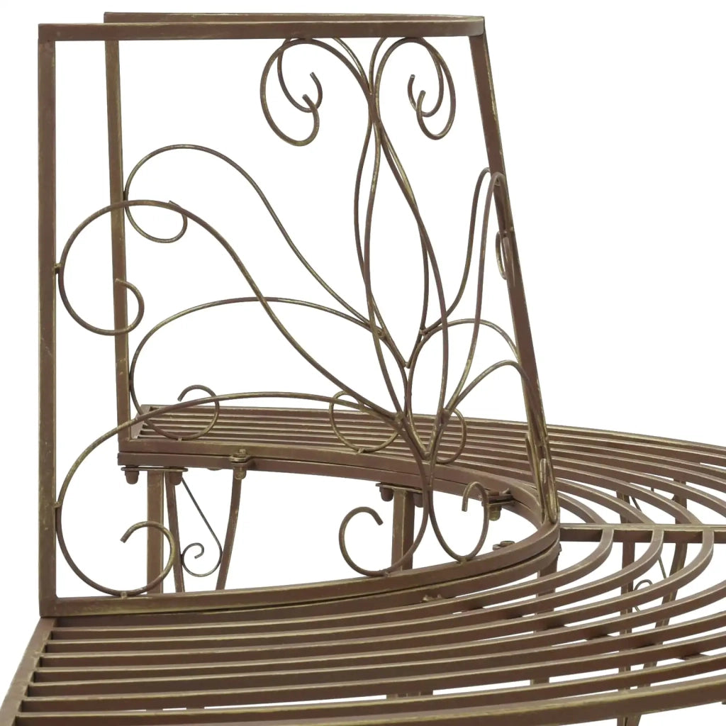 Panchina per Alberi 4-Numero di posti 160 x 80 x 89 cm Acciaio 42029526