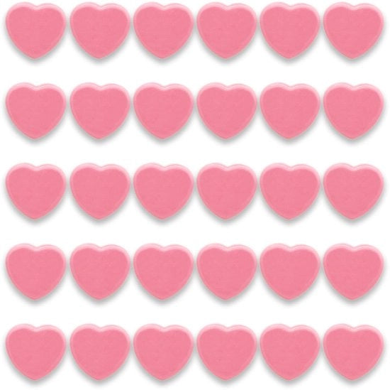 Magnetismo per lavagne, 30 pezzi forti magneti per frigorifero, minimagnetismi piccoli per lavagne, lavagne da parete (cuore, rosa)