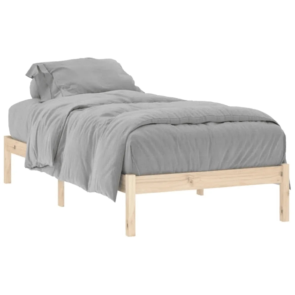 Giroletto senza Materasso 100x190 cm in Legno di Pino Doppio 822457