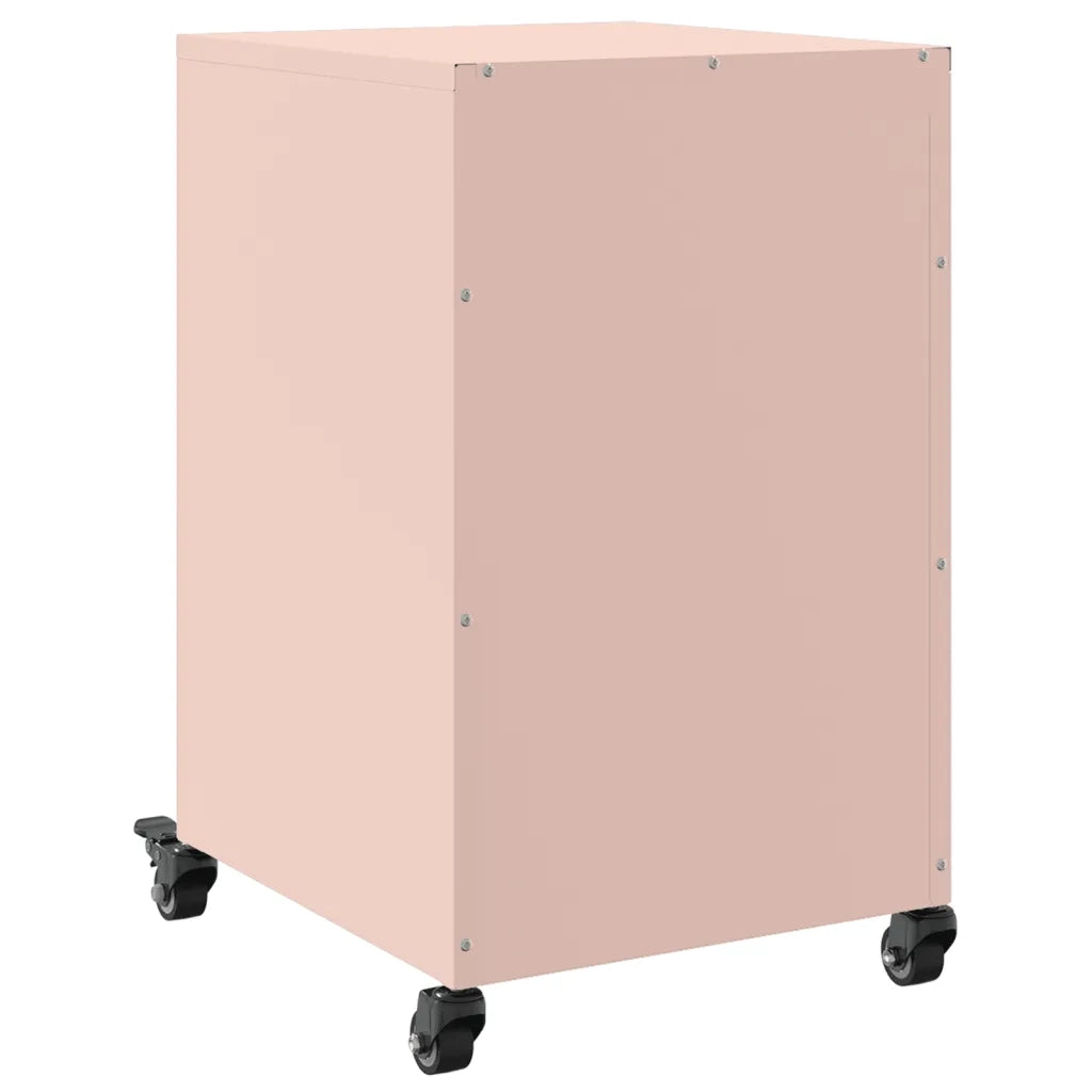 Comodino Rosa 36x39x59 cm in Acciaio 846729