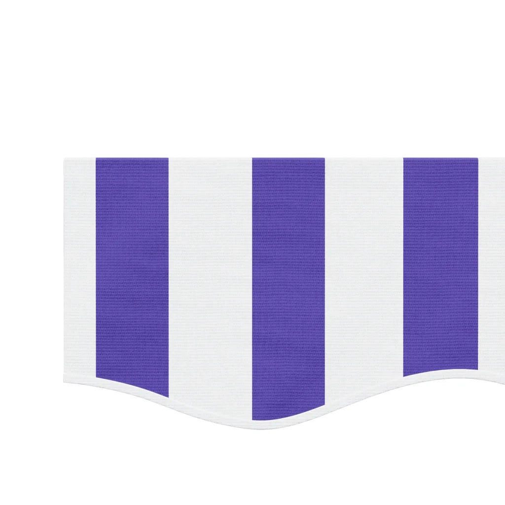 Tessuto Ricambio per Mantovana Tenda Righe Blu e Bianche 4,5 m 367747