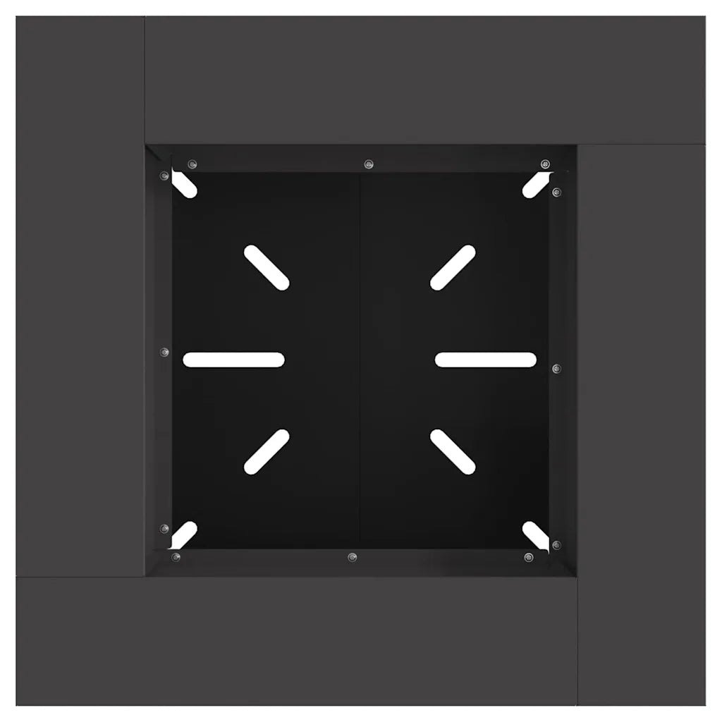 Focolare Nero 60 x 60 x 50 cm Acciaio CFW5465018