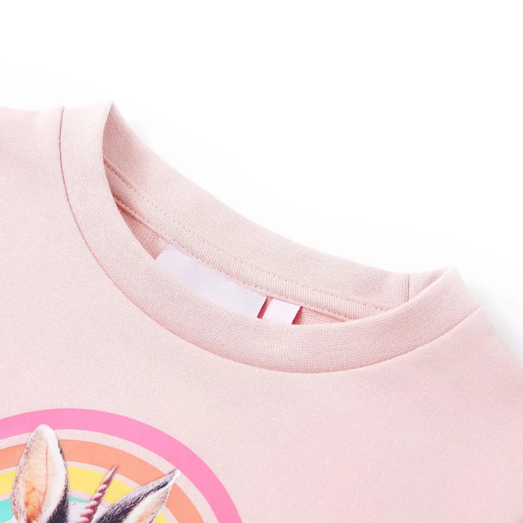 Felpa da Bambina Rosa Chiaro 92cod mxl 133708