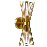 Lampada da parete oro LED in metallo in stile moderno per soggiorno