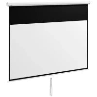 Telo per Proiettore 100" Rapporto 16:9, Fissaggio a Muro e Soffitto per Casa e Ufficio, Bianco