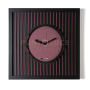 Orologio da parete elegante Tiffany grande Nero,viola ametista