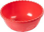 Recipiente insalatiera multiuso rotonda rossa. Ciotola con una capienza di 2.5 L