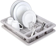 Afdruiprek con vasca in 10 colori, dimensioni ca. 46 x 37 x 8 cm, afdruiprek, colore: grigio