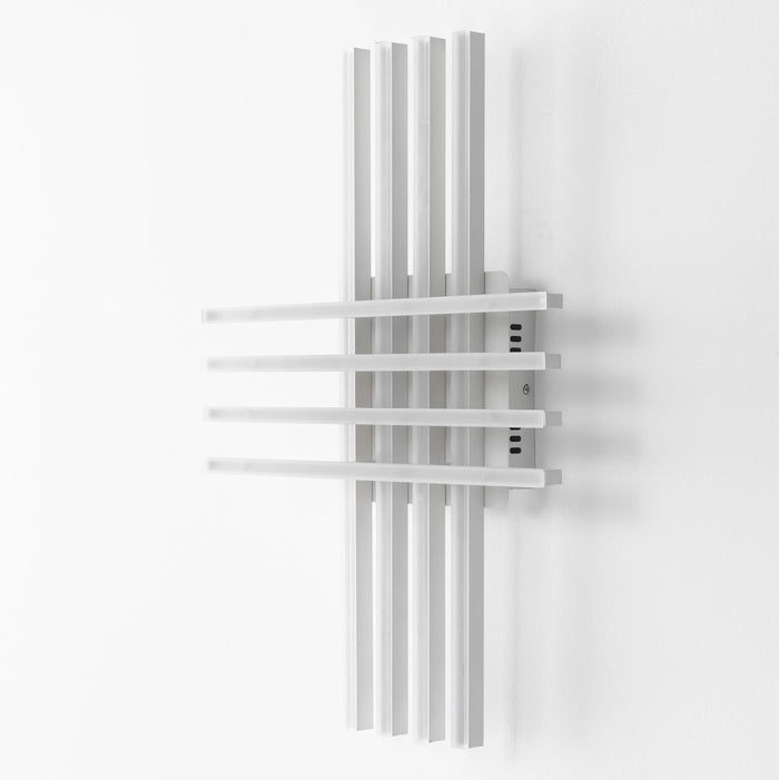 Plafoniera in metallo bianca cm. L.60 P.40 H.13