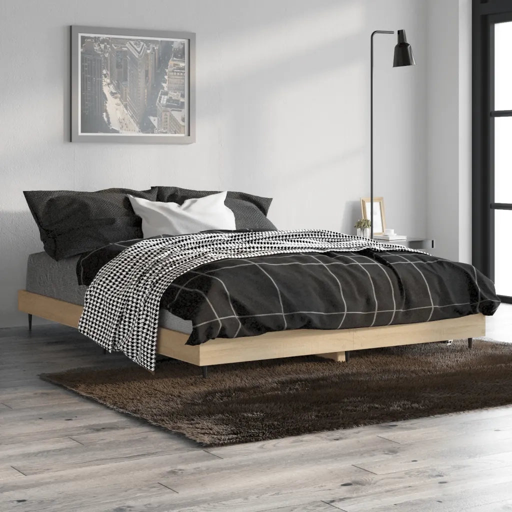 Giroletto senza Materasso Rovere Sonoma 140x190cm in Truciolato 832280