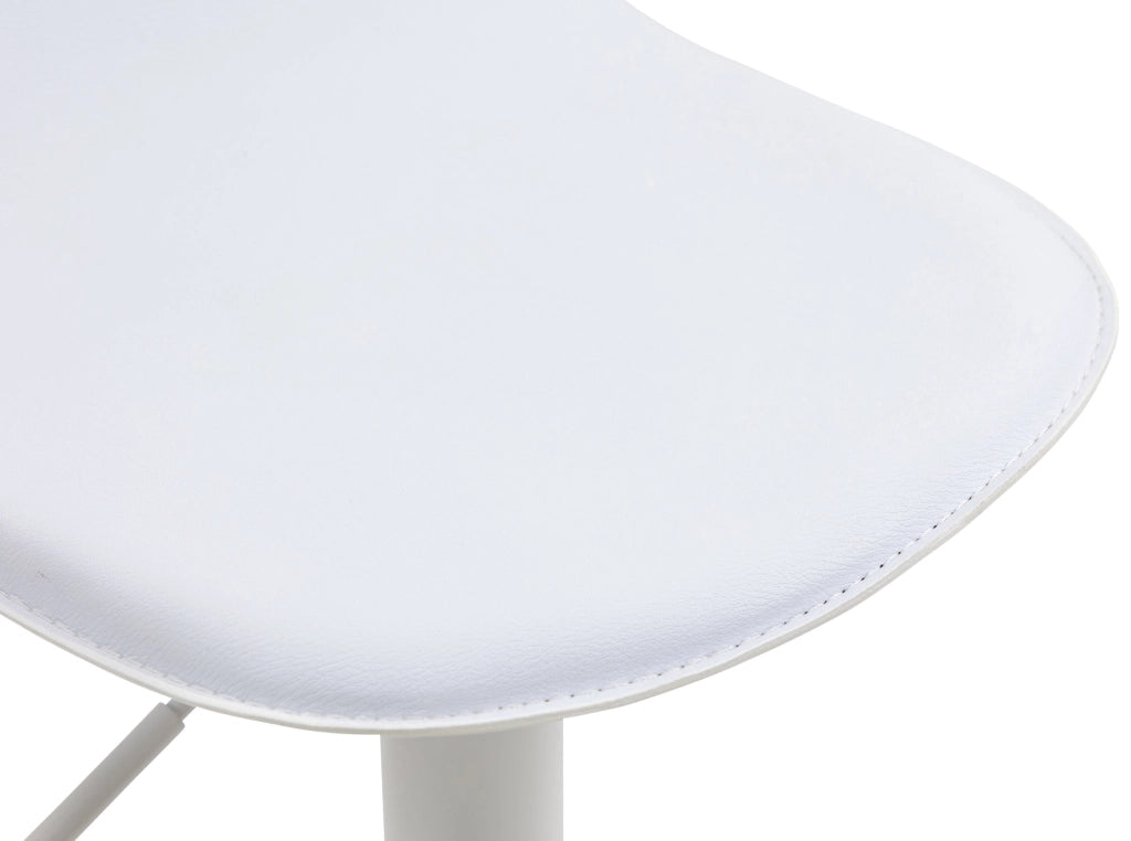 Sgabello Lana V2 in similpelle bianco,bianco