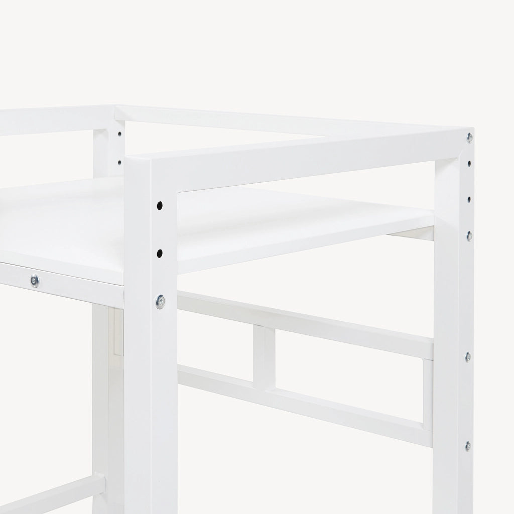 Scaffale Supporto per Incolonnamento Lavatrice Asciugatrice Hökangend in Acciaio 105x73x63 cm - Bianco [en.casa]