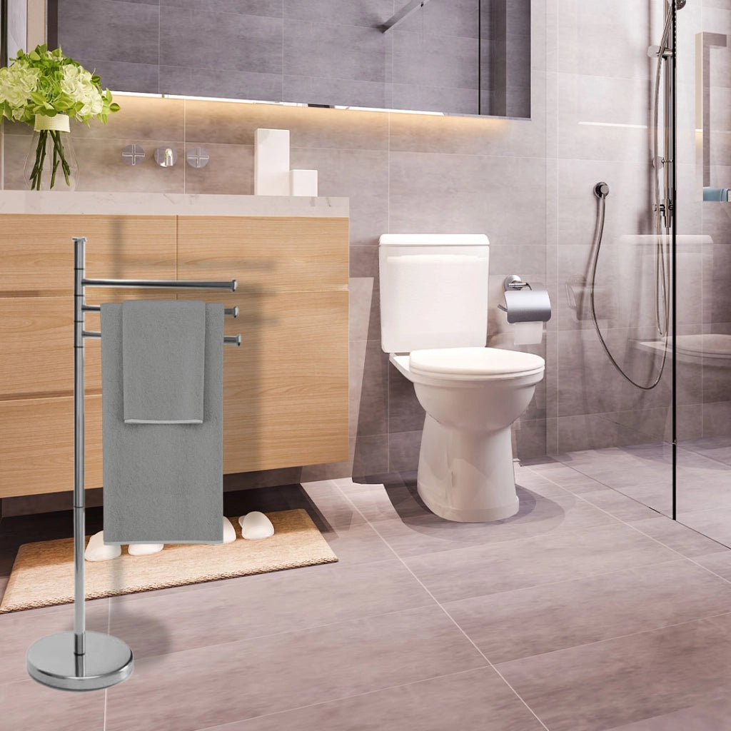 MAURY'S PIANTANA CROMO PORTASCIUGAMANI CON STRUTTURA IN ACCIAIO 20X83 CM USATO COME NUOVO