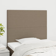 Testiera per letto tortora 100x5x118/128 cm in tessuto 3116046