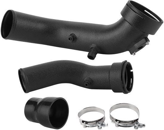 Sistema di Accensione del Turbo - Verifica della Risposta del Pedale dell'Accelleratore - Tubo di Scarico del Turbo - Tubi in Alluminio - Compatibile con F20/F30 - 135i/235i/335i N55 - Incluso Materiale di Installazione - Ingresso del Turbo