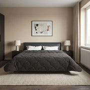 Duvet Invernale Trapuntato Antracite 240 x 260 cm
