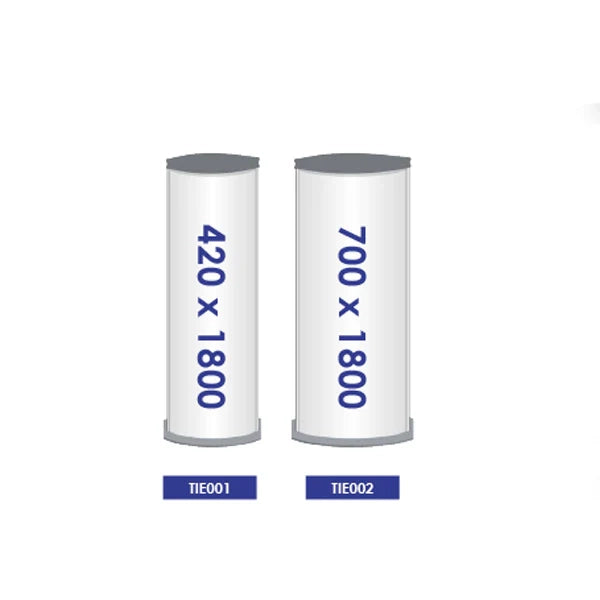 Totem bifacciale per interni con STAMPA - 70 x 250