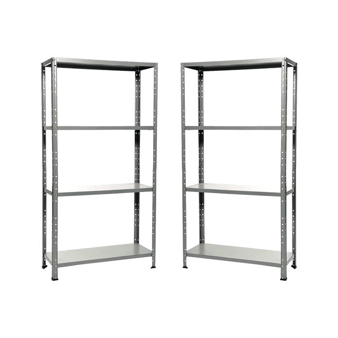 KIT 2 Scaffali 4 ripiani Misure: 75x30x145cm portata 160kg totale 40Kg ripiano
