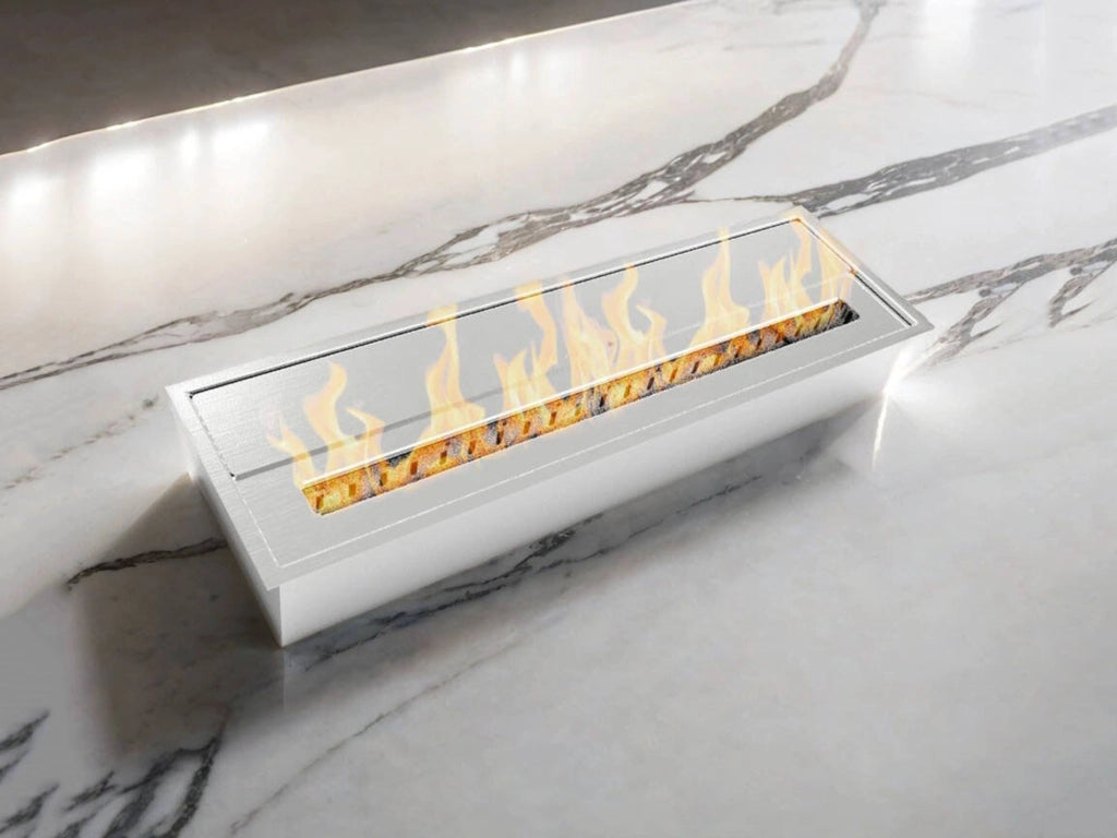 Bruciatore Sardi, Fornello, Elemento riscaldante, Inceneritore, Made in Italy, 18x61 h10 cm, Argento