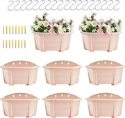 Pannelli per piante appese - 98 pollici - stile retro - piante per balcone - beige - set da 8