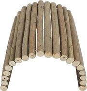 Tunnel in Legno Ripiegabile per Cavia, Coniglio, Gerbillo - Giocattolo per Mordere Sicuro e Versatile, 20 * 30 CM