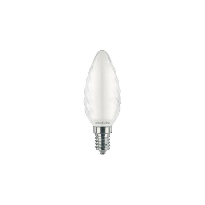 Century Lampadina Led Saten Tortiglione E14 4W 470lm 6000k