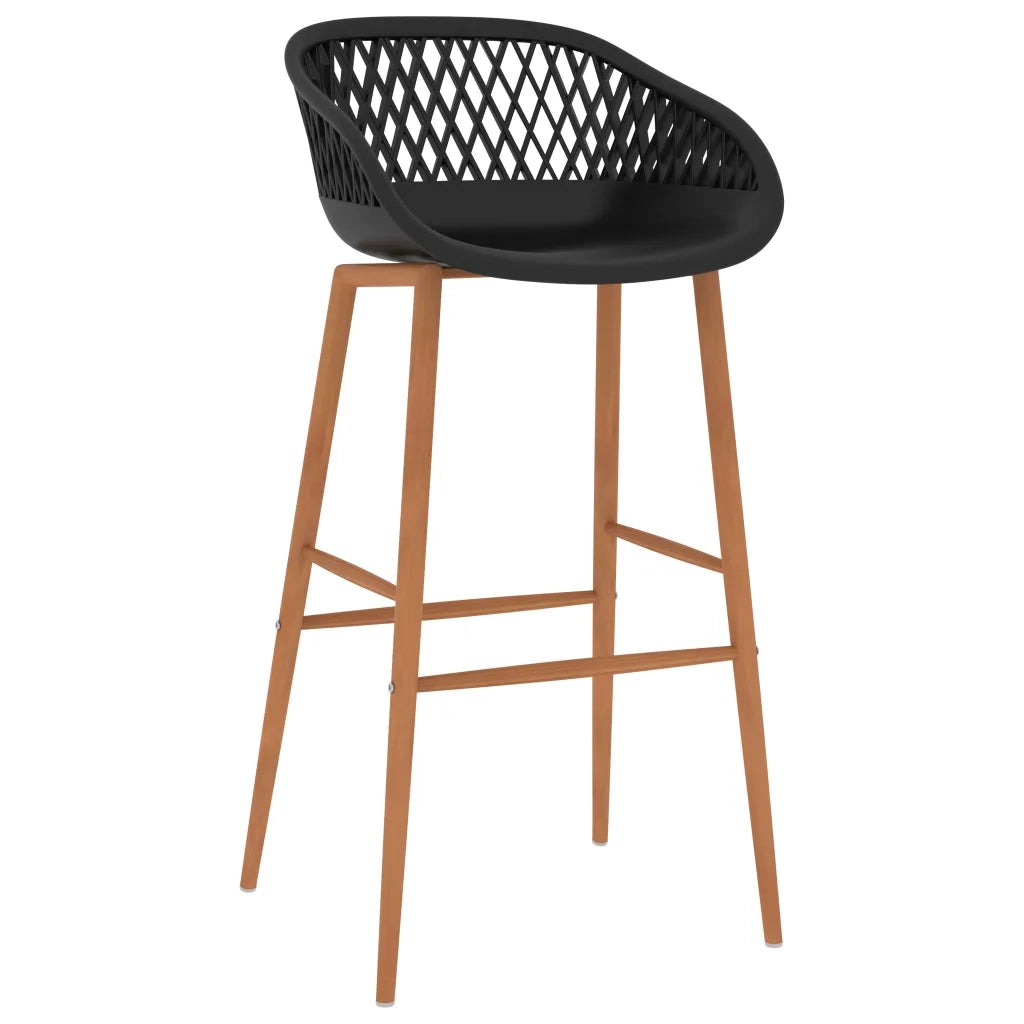 vidaXL Set da Bar 7 pz Nero