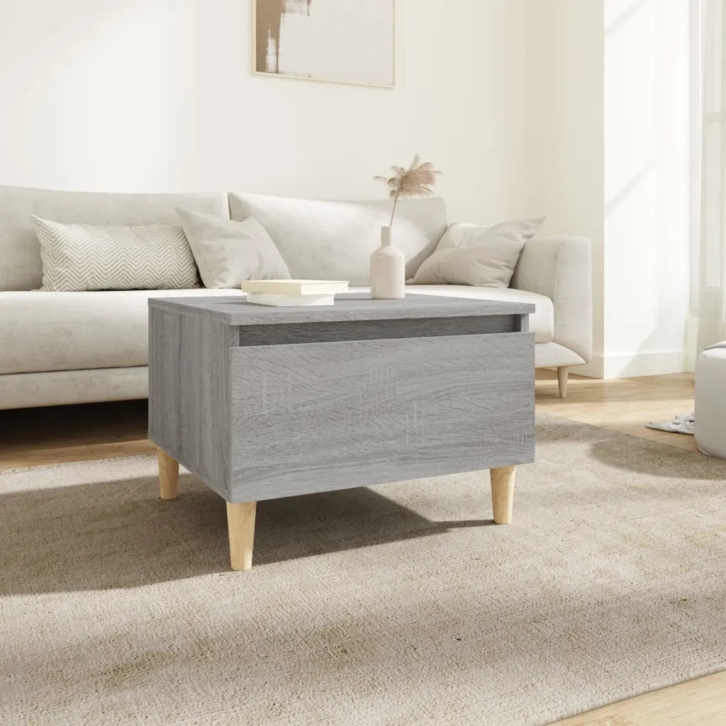 Tavolino Grigio Sonoma 50x46x35 cm in Legno Multistrato 819512