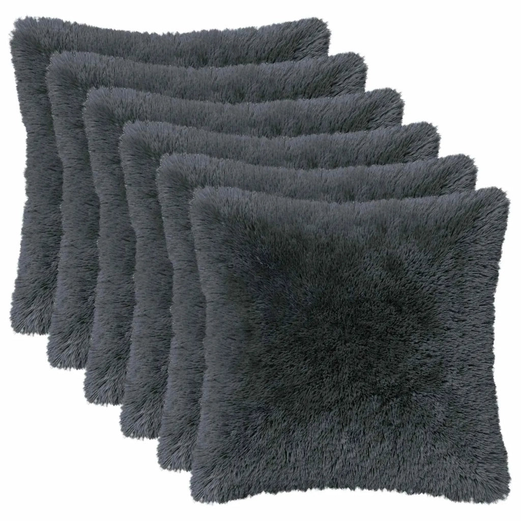 Cuscino con cuscino HEERLEN 6 pz Antracite Fleece PV 926765