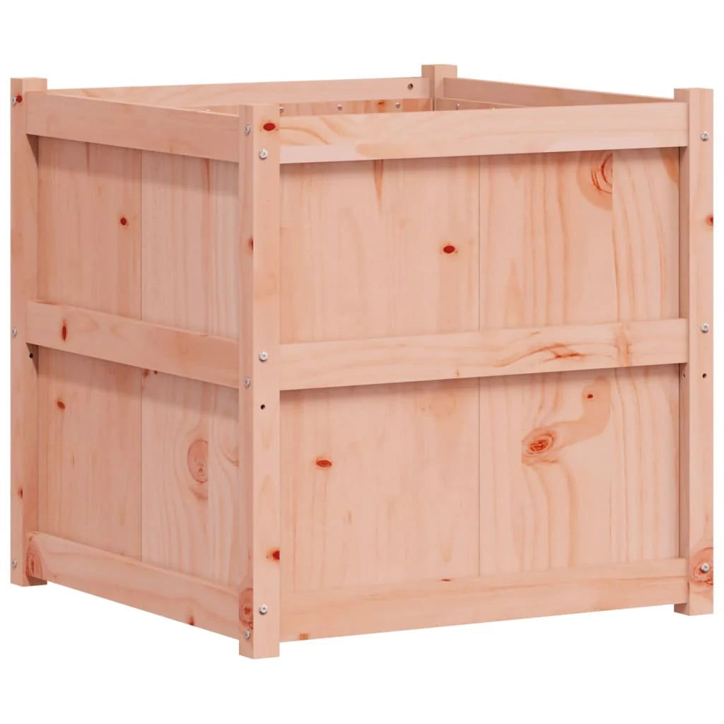 Vassoio per fioriera aiuola rialzata piante fiori terrazza giardino 70 x 70 x 70 cm legno massello di abete Douglas marrone 02_0037835