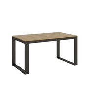 Tavolo allungabile 90x160/264 cm Tekno Evolution Quercia Natura telaio Antracite